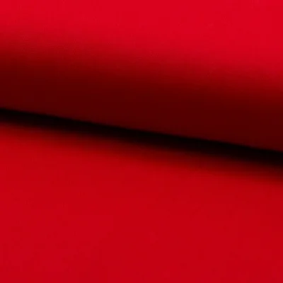 Tissu Coton Sergé d&#039;ameublement uni Rouge - Par 10 cm