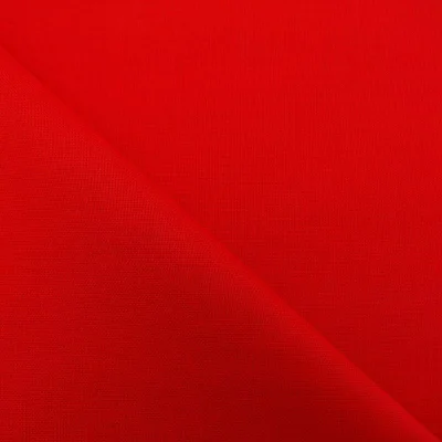 Tissu Coton uni Rouge cardinal - Par 10 cm