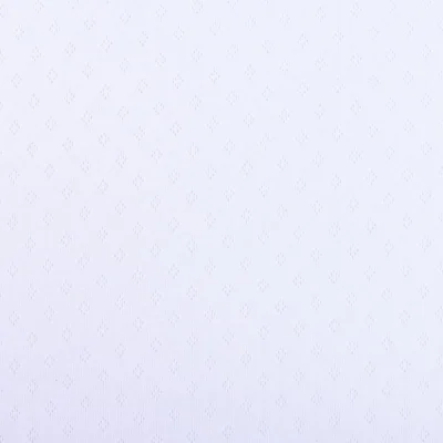 Tissu Jersey Coton ajouré uni Blanc - Par 10 cm