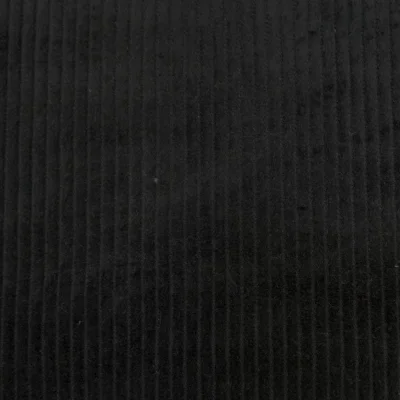 Tissu Velours Grosses côtes Noir x10cm