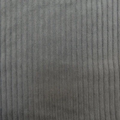 Tissu Velours Grosses côtes Gris x10cm