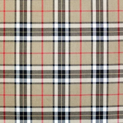 Tissu Tartan Ecossais Classic Beige x10cm