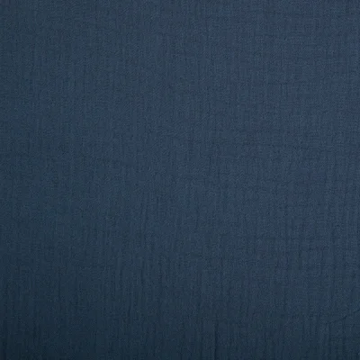 Tissu Double gaze de coton uni Gris ardoise - Par 10 cm