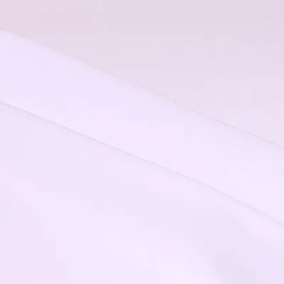 Tissu Mousseline uni Blanc - Par 10 cm