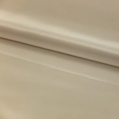 Tissu Satin uni Blanc cassé x1m