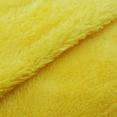 Tissu Doudou uni Jaune x10cm