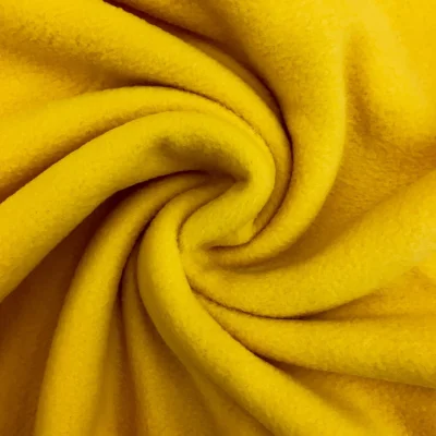 Tissu Polaire uni Jaune - Par 10 cm