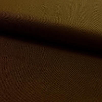Tissu Velours milleraies Marron - Par 10 cm