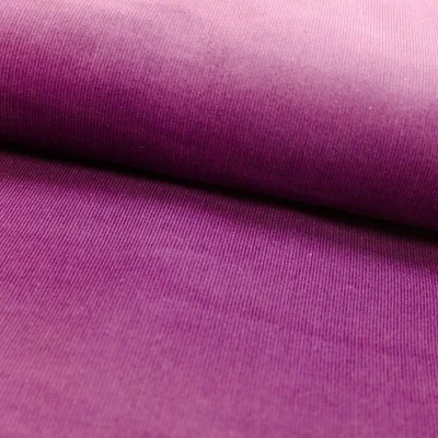 Tissu Velours milleraies Parme - Par 10 cm