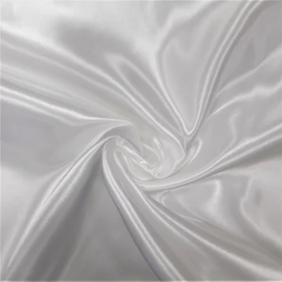 Tissu Doublure Satin Deluxe Blanc - Par 10 cm
