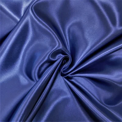Tissu Doublure Satin Deluxe Bleu marine - Par 10 cm