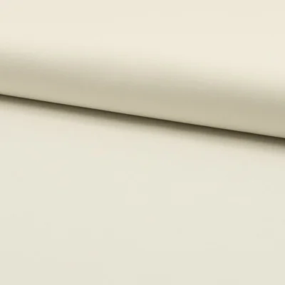 Tissu Popeline de coton unie Ecru - Par 10 cm