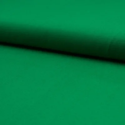 Tissu Popeline de coton unie Vert - Par 10 cm