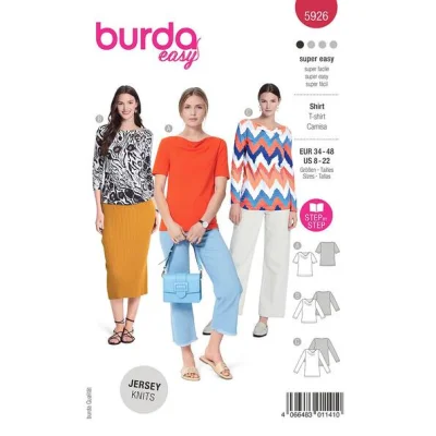 Patron Burda 5926 T-shirt