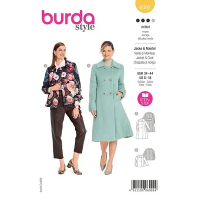 Patron Burda 6092 Veste &amp; Manteau