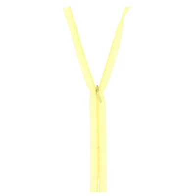 Fermeture invisible Jaune pastel - 3 tailles
