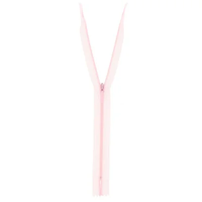 Fermeture invisible Rose pâle - 3 tailles