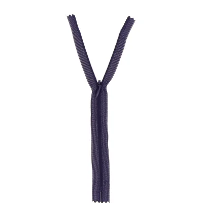 Fermeture invisible Violet foncé - 3 tailles