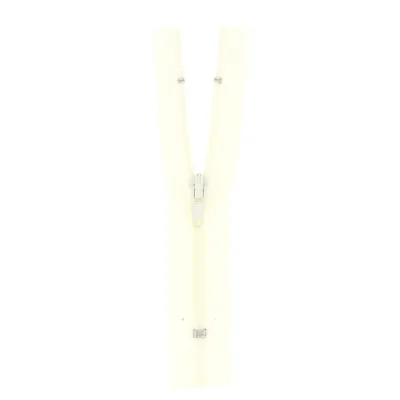 Fermeture nylon non séparable Ecru - 12 tailles