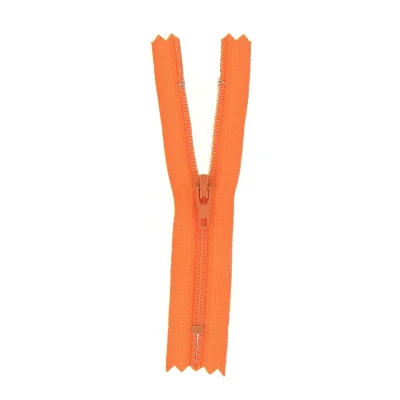 Fermeture nylon non séparable Orange - 12 tailles
