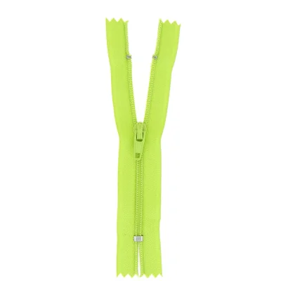 Fermeture nylon non séparable Vert pomme - 12 tailles