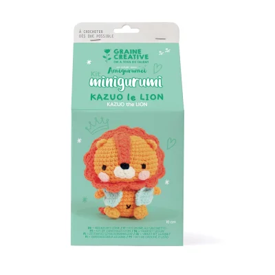 Kit Crochet Minigurumi Kazuo le Lion