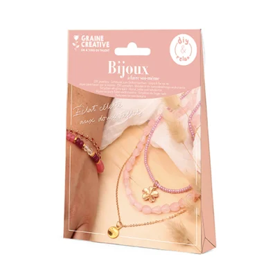 Kit bijoux Rose DIY - Graine Créative