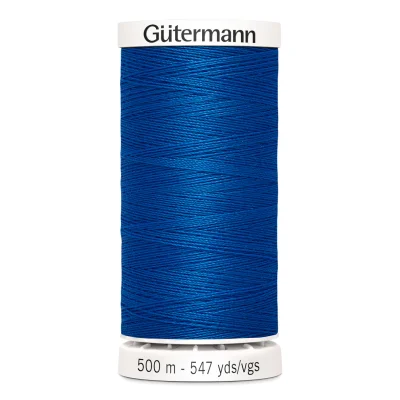 Fil Gütermann Pour tout coudre 500m - Bleu roi