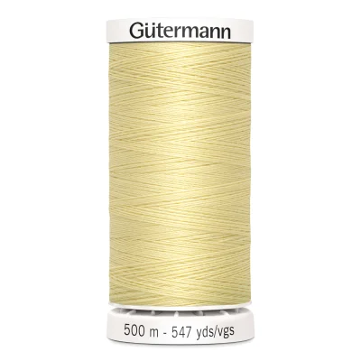 Fil Gütermann Pour tout coudre 500m - Jaune paille