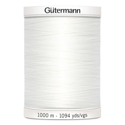 Fil Gütermann Pour tout coudre 1000m - Blanc