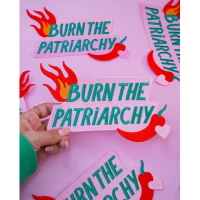 Ecusson Thermocollant Burn the Patriarchy XL