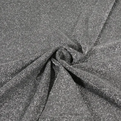 Tissu Maille Lurex pailleté uni Argent - Par 10 cm
