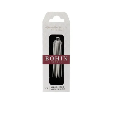 Aiguilles à repriser et à réparer N°3/9 Bohin x12