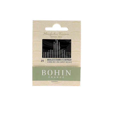 Carnet de 20 aiguilles à coudre et à repriser Bohin x20