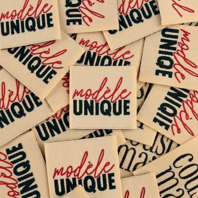 Etiquettes à coudre Bohin Modèle Unique x4