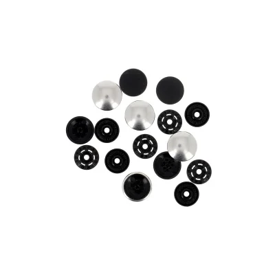 Boutons pressions magiques sans pince Bohin 14 mm Argent x4