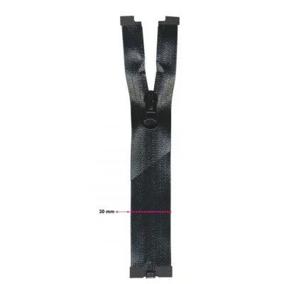 Fermeture à glissière YKK séparable imperméable Noir - 70 cm
