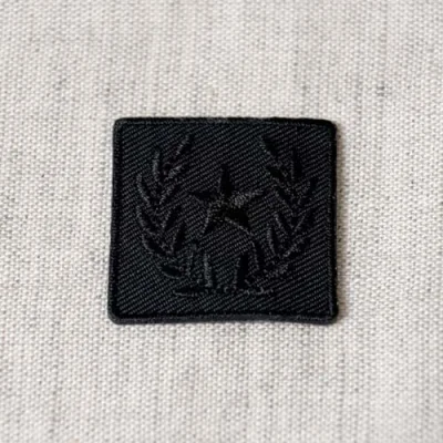 Ecusson Thermocollant Badge Etoile - Noir