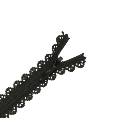 Fermeture invisible Zoé dentelle Noire - 2 tailles