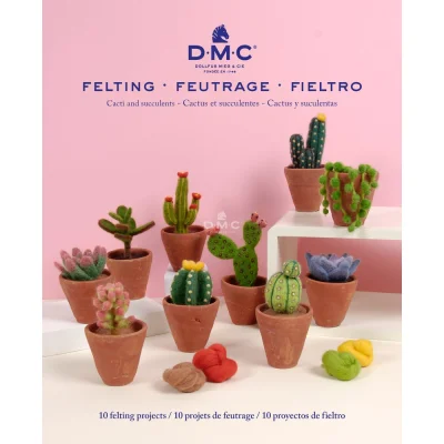 Livres de 10 modèles de feutrage cactus et succulentes