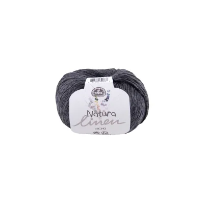 Pelote DMC Coton Natura Linen - Gris Anthracite N°123