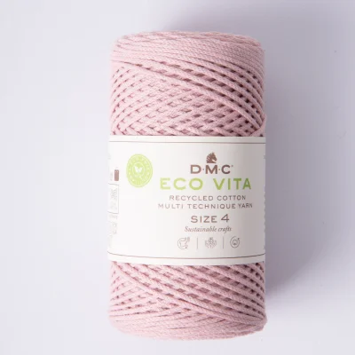 Cordon de Coton recyclé Eco Vita Taille 4 DMC - Vieux rose