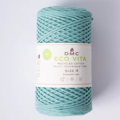 Cordon de Coton recyclé Eco Vita Taille 4 DMC - Vert d&#039;eau