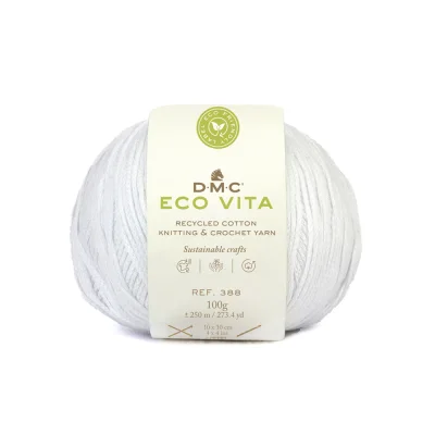Fil DMC Coton Recyclé Eco Vita uni Blanc
