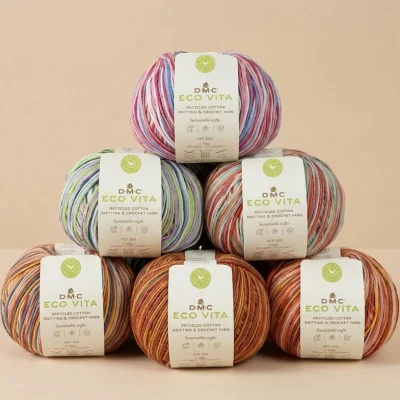 Fil DMC Coton Recyclé Eco Vita Multicolore - 6 Couleurs