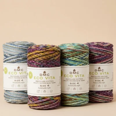 Fil DMC Coton Recyclé Eco Vita Size 4 - 4 couleurs