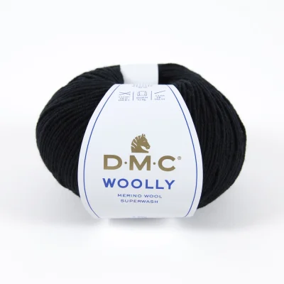 Fil laine Woolly DMC Noir N° 02