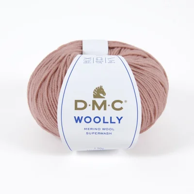 Fil laine Woolly DMC Vieux rose N° 45