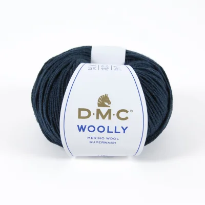 Fil laine Woolly DMC Bleu marine N° 79
