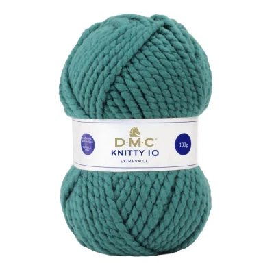 Fil à tricoter Knitty 10 DMC Vert canard N° 829